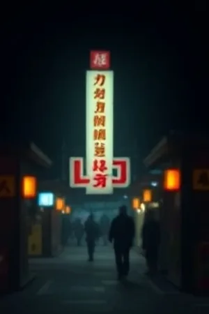 深夜便利店竖版封面，深夜便利店门口与暖黄灯箱